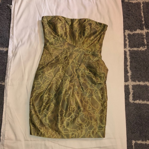 Max & Cleo Strapless golden yellow dress. - Picture 1 of 3